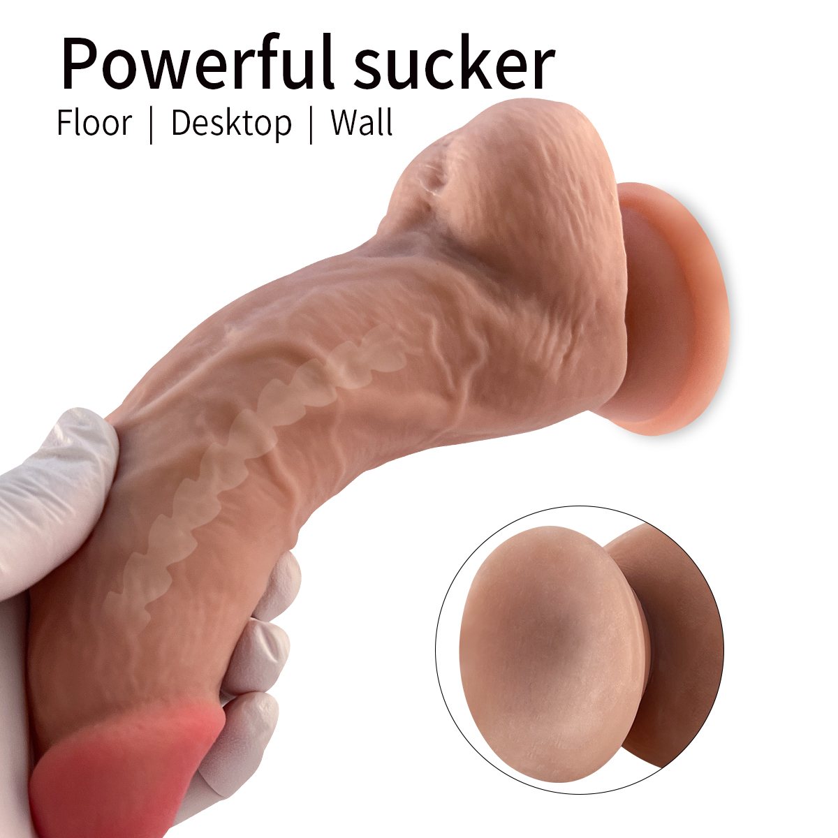 QSLP-037   Double-Layer TPE Penis with Reverse Glue