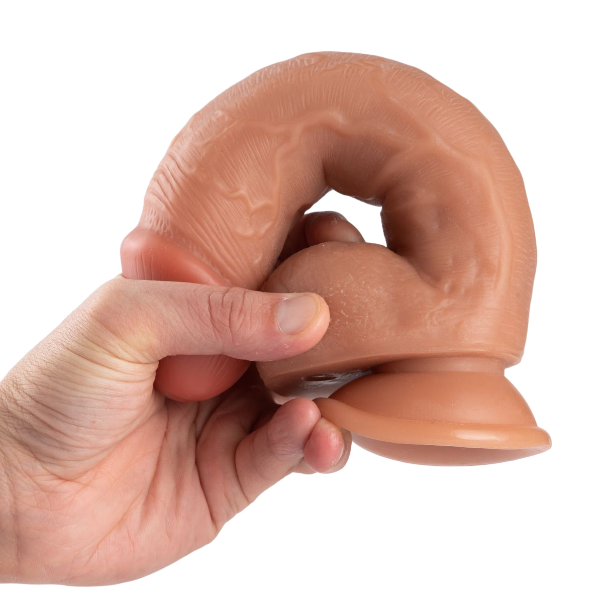 QS-B005  Pour-over PVC Single-layer Dildo