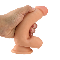 QS-B048 Pour-over PVC Single-layer Dildo