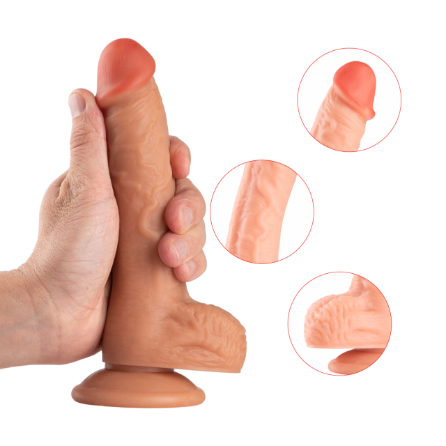 QS-B050 Pour-over PVC Single-layer Dildo