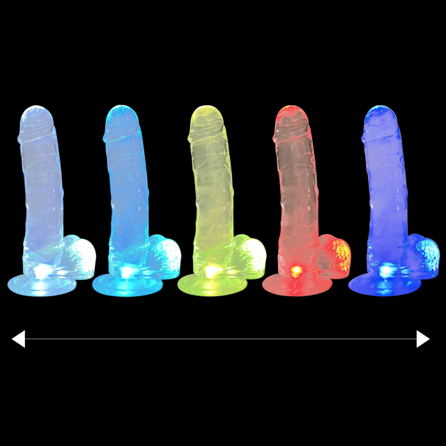 D018-M-LED Injection-Molded TPE Dildo