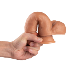 QS-B023 Pour-over PVC Single-layer Dildo