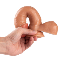 QS-B036 Pour-over PVC Single-layer Dildo