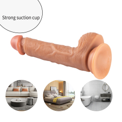 QS-B032 Pour-over PVC Single-layer Dildo