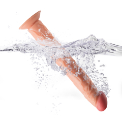 QS-B047 Pour-over PVC Single-layer Dildo