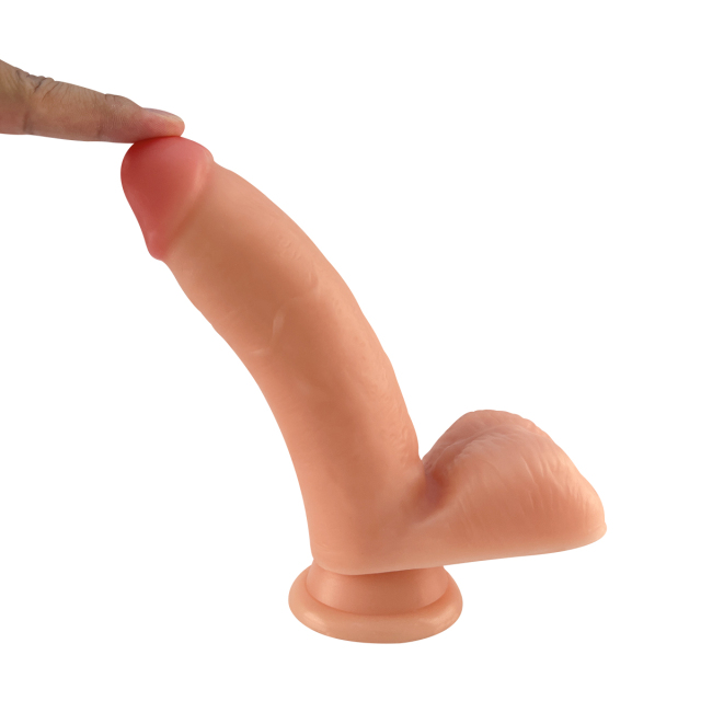 QS-B074 Pour-over PVC Single-layer Dildo