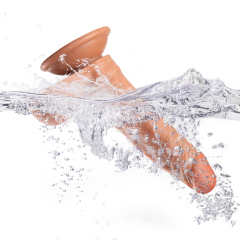 QS-B006  Pour-over PVC Single-layer Dildo