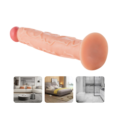 QS-B047 Pour-over PVC Single-layer Dildo