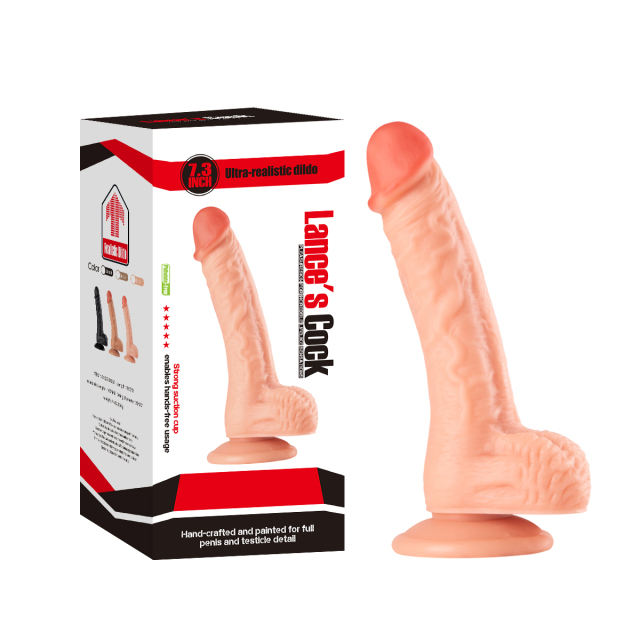 QS-B050 Pour-over PVC Single-layer Dildo