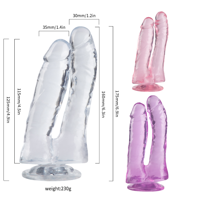 QS-D009 Injection-Molded TPE Dildo