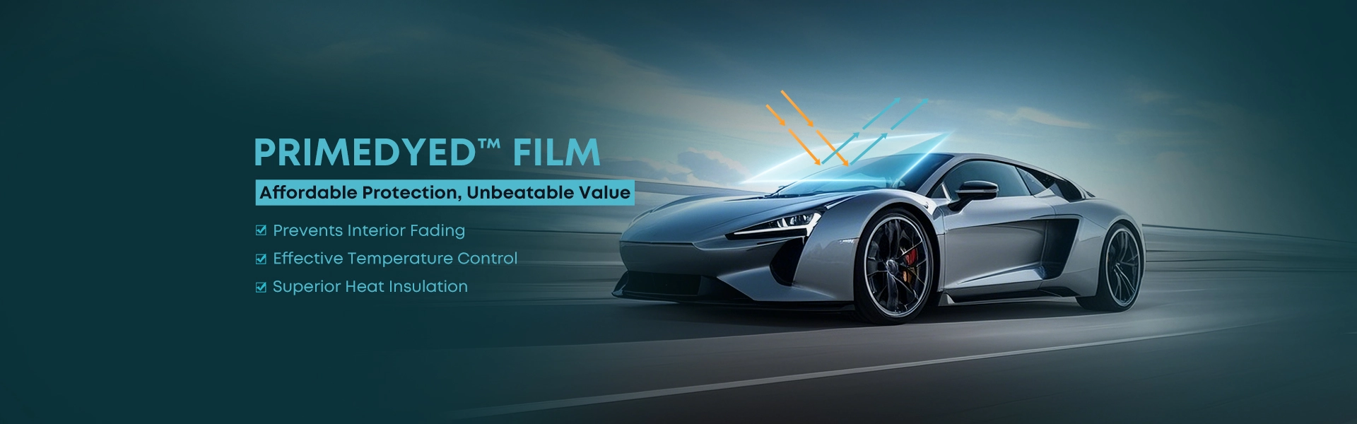 Gloss finish on clear paint protection film compared across grades.