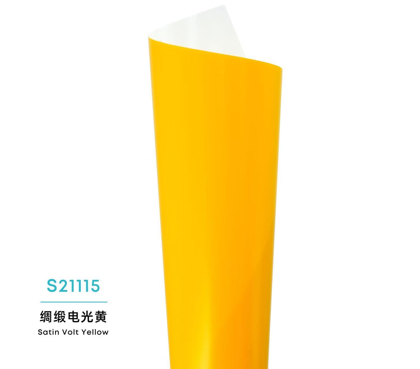 Color Satin PPF-Satin Volt Yellow