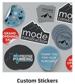 Custom vinyl stickers and decals cut by the GR7000-180 cutting plotter