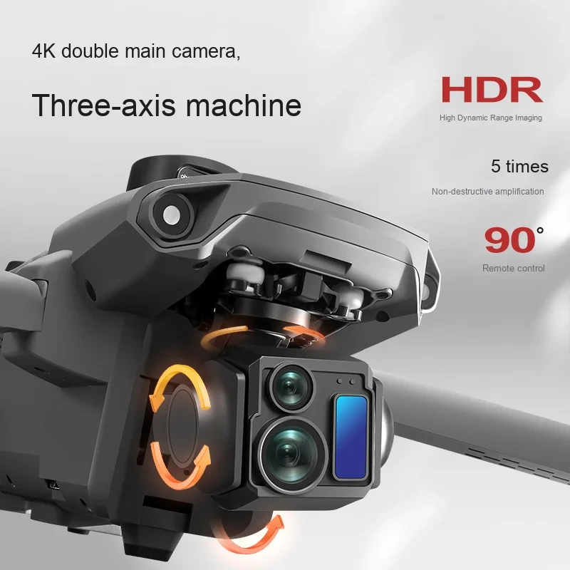 A25 PRO Drone New 8K HD Aerial 3-Axis Gimbal Long Battery Life RC GPS 6km Range Drone 5.5inch Chscreen Brushless Dron VS P7MAX