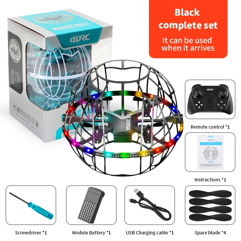 2025 4DRC V49 Mini Rc air Plans Children Flying Ball Toys for Kids Plane air Plane Kit Rc Drone Toy