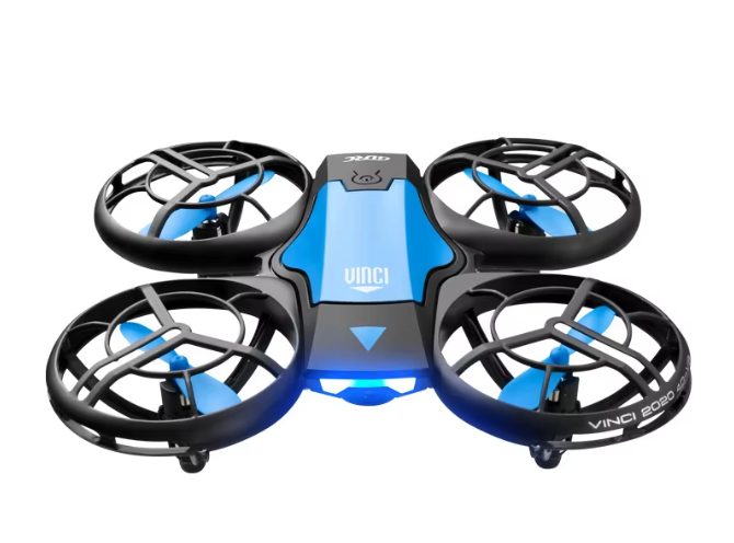4DRC V8 Mini Drone 4K 1080P HD Camera WiFi Fpv Protective Design Drone RC Quadcopter Toy Geasture Control for School Education