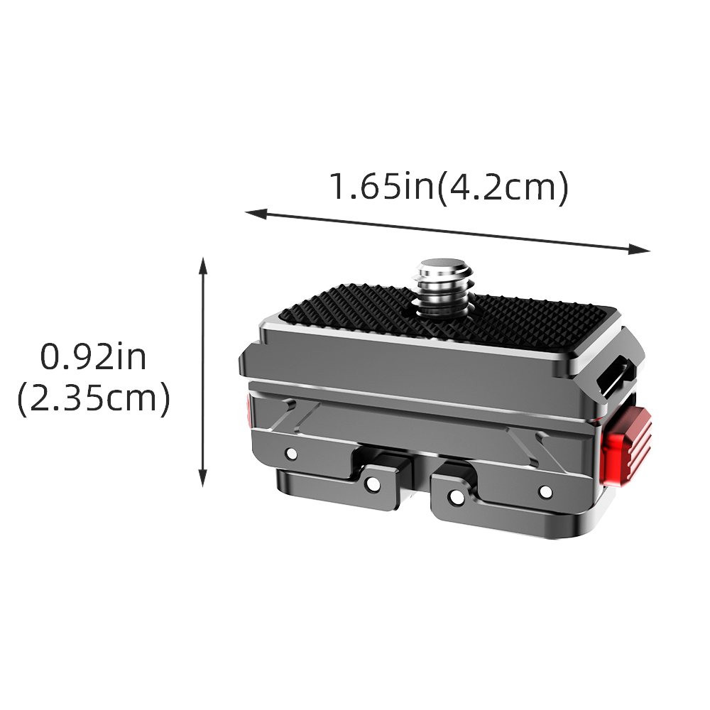 Flymile Quick Release Base Adapter for Insta360 X5/X4/Ace Pro 2 Accessories Metal Extensions Bracket Mount Plate Base