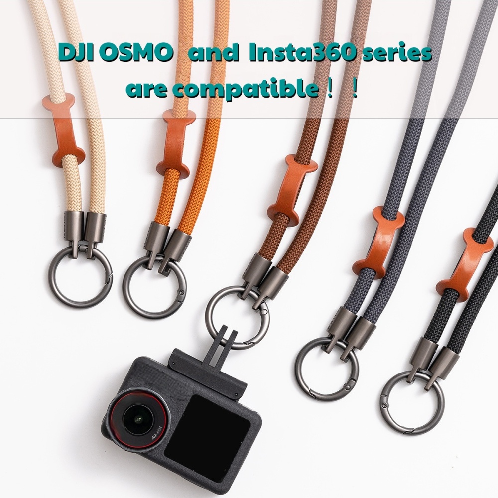 Anti-Loss Lanyard for DJI Action 5 / Insta360 - Premium Nylon & Metal