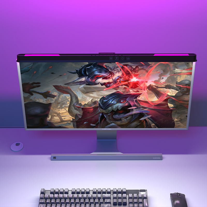 301SU5  LED PC Monitor Touch Screen Lamp Warm Light Lighting Bar Dimmable Laptop/Computer Mounted Light Strip Eye Protection