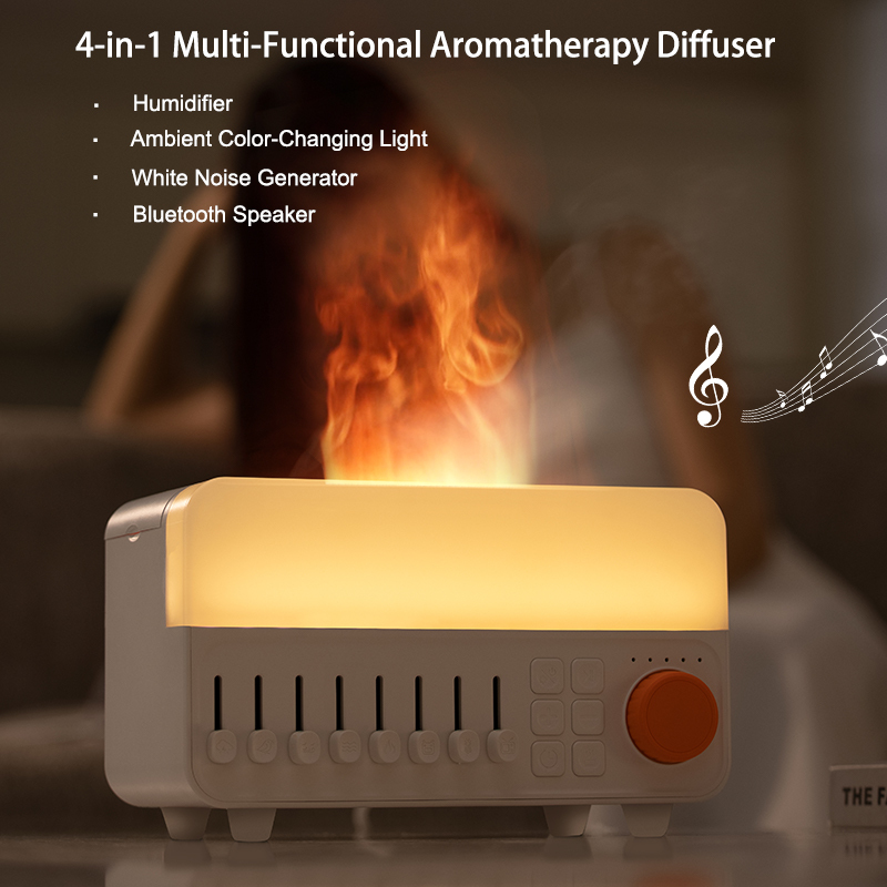 A14 White Noise Aroma Diffuser 5-hour Timer Two-Level Lighting 150ml Water Capacity Rechargeable Humidifier for Hotel Household