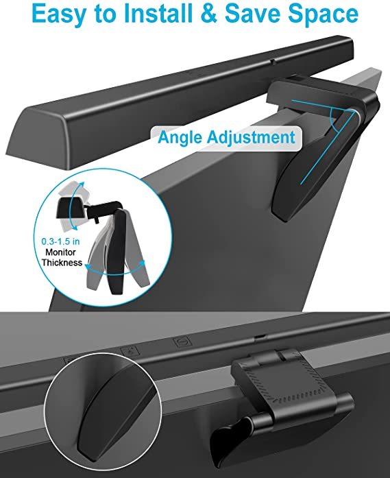 TB-301S LED PC Monitor Touch Screen Lamp Warm Light Lighting Bar Dimmable Laptop/Computer Mounted Light Strip Eye Protection