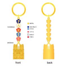ZINC ALLOY KEYCHAIN