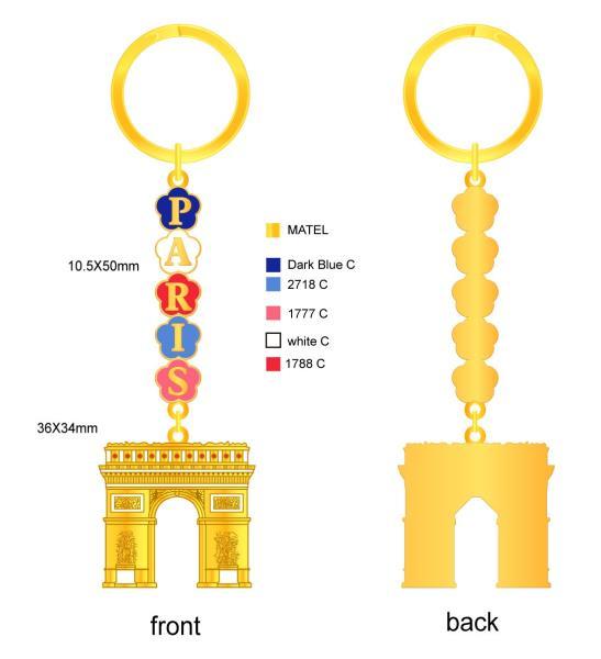 ZINC ALLOY KEYCHAIN