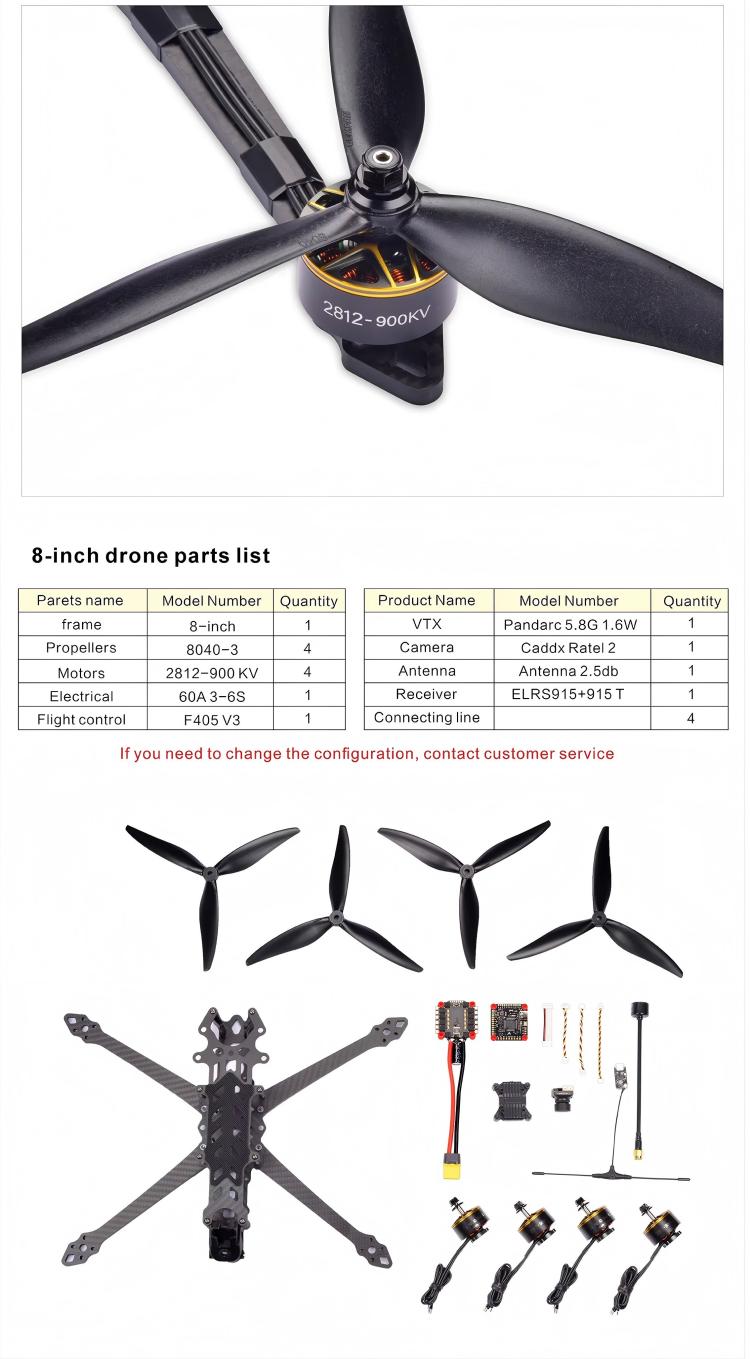 8-inch FPV drone