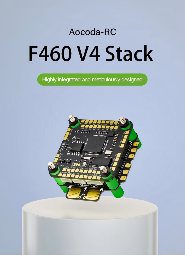 F460 V4 60A AM32 Stack ESC/FC