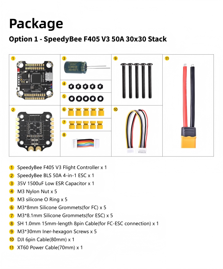 F405 V3 50A Stack Fc Ecs