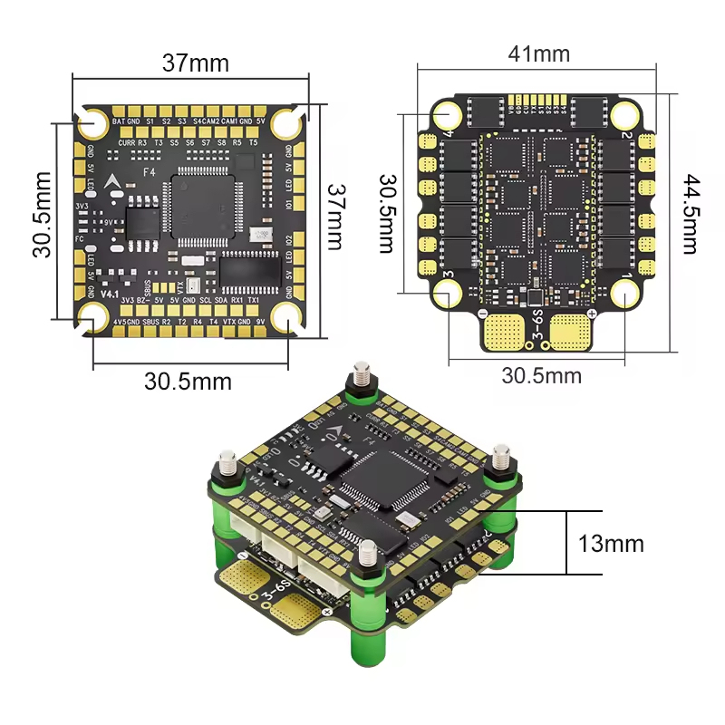 F460 V4 60A AM32 Stack ESC/FC