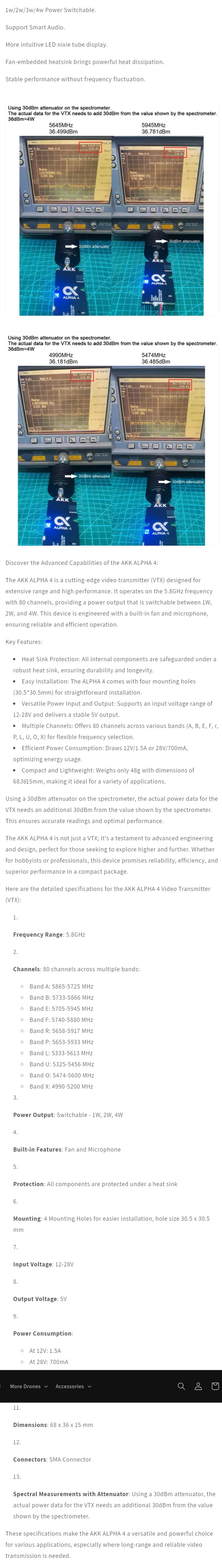 AKK Alpha 4 4W VTX