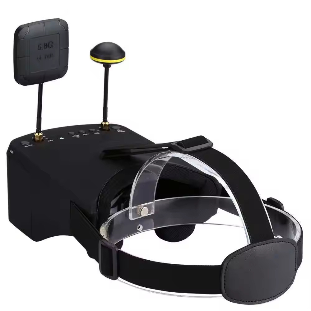800D 5 Inch 40ch 5.8ghz FPV Goggles with Built in DVR and Split Monitor Design RC Parts