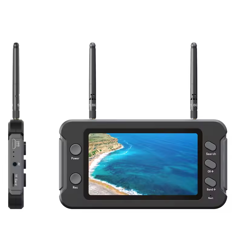 Unisex 5.8G FPV Monitor 40CH DVR 4.3 Inch 16:9 LCD Display NTSC/PAL Auto Search Video Recording