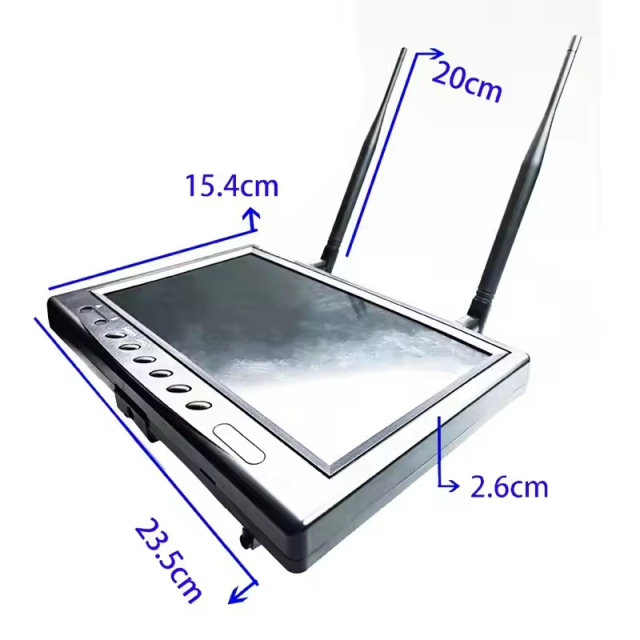 9 Inch 5.8G FPV Monitor LCD Screen 800X480 20Hz--20Khz Stereo Dual Receiver