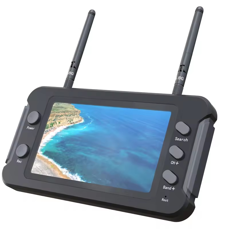 Unisex 5.8G FPV Monitor 40CH DVR 4.3 Inch 16:9 LCD Display NTSC/PAL Auto Search Video Recording