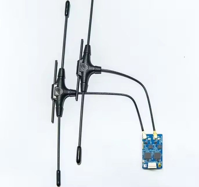 BAYCKRC 900Mhz 2.4Ghz Dual Band Gemini RX FPV Drone Receiver Diversity ELRS 915 2.4G Dual Antenna RC FPV Racing UAV Aircraft DIY