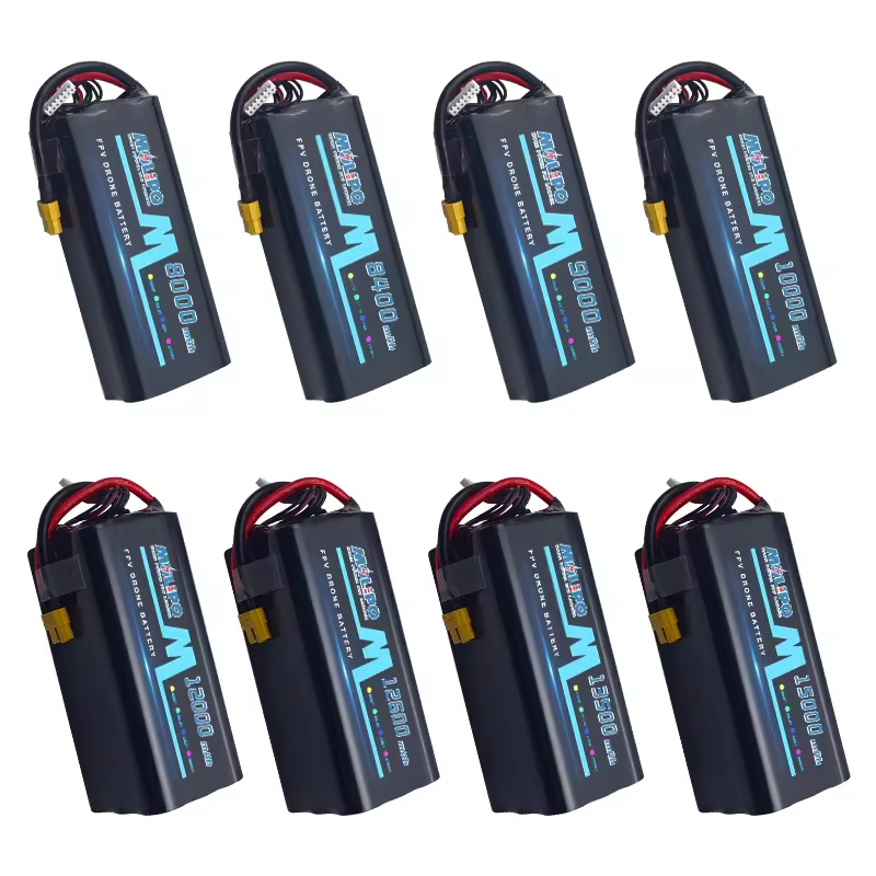 Molipo FPV Drone Battery 6S2P 6S3P 15000 13500 12600 12000 10000 9000 8400 8000mah Lithium-ion Battery Pack