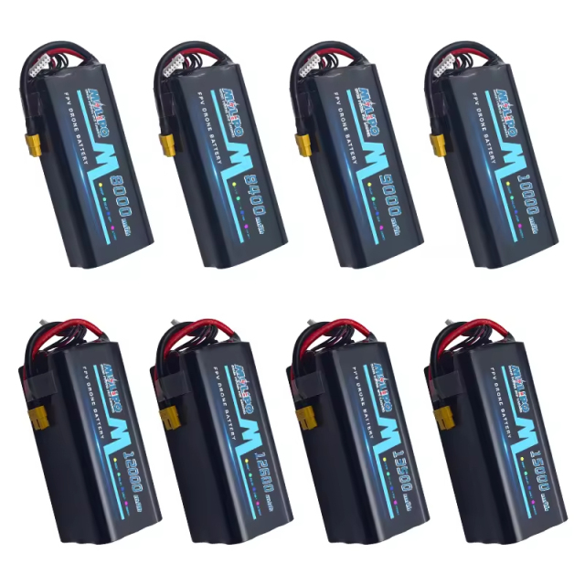 Molipo FPV Drone Battery 6S2P 6S3P 15000 13500 12600 12000 10000 9000 8400 8000mah Lithium-ion Battery Pack