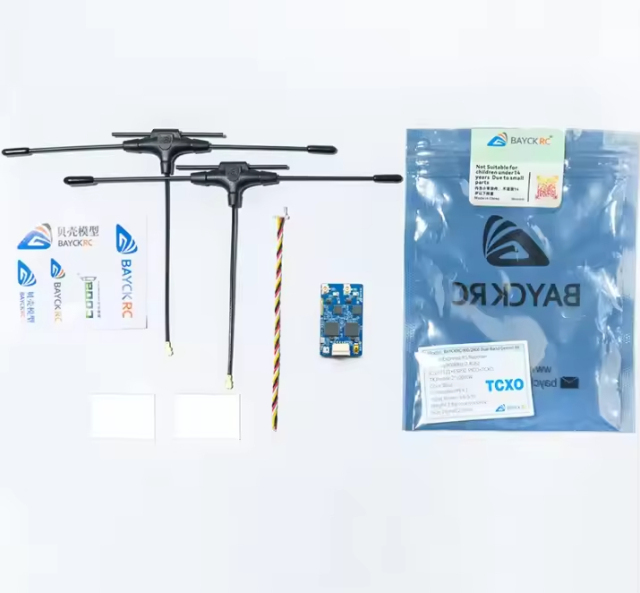 BAYCKRC 900Mhz 2.4Ghz Dual Band Gemini RX FPV Drone Receiver Diversity ELRS 915 2.4G Dual Antenna RC FPV Racing UAV Aircraft DIY