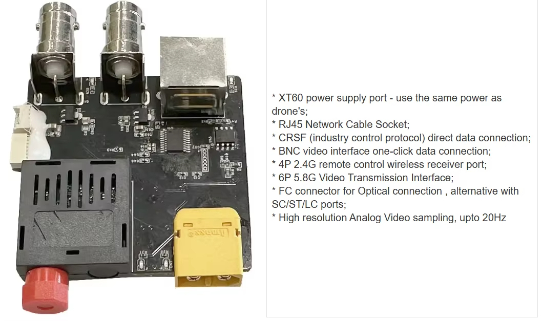 FPV Optical Fiber Communication Equipment Optic Fiber Drone Ultra-long Distance 2km/3km/5km/10/15/20km/30km