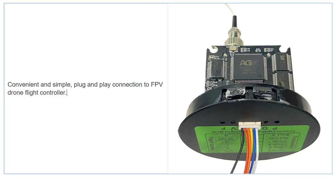 FPV Optical Fiber Communication Equipment Optic Fiber Drone Ultra-long Distance 2km/3km/5km/10/15/20km/30km