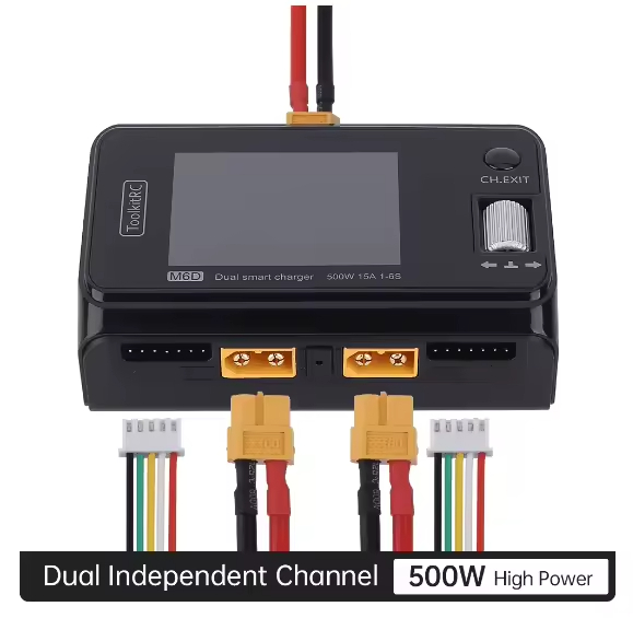4s M6D 500W 15A - Double Canal - Pour Batteries 1-6S FPV - Écran IPS 4s M6D 500W 15A - Double Canal - Pour Batteries 1-6S FPV - Écran IPS