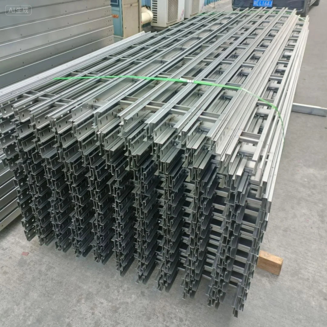 Electrostatic hot dip galvanized SS316 steel outdoor perforated tray type cable tray