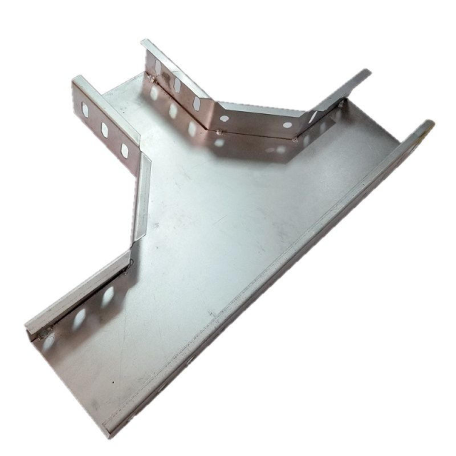 Galvanized elbow tee perforated cable tray connection accessories