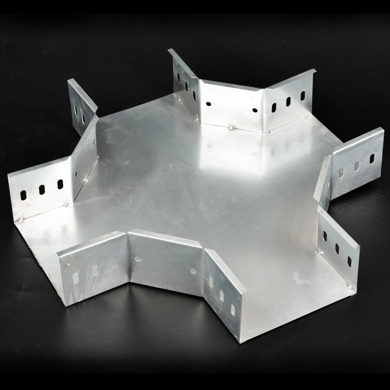 Galvanized elbow tee perforated cable tray connection accessories