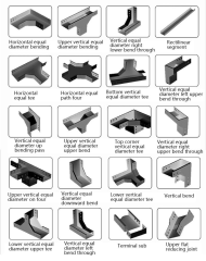 Galvanized elbow tee perforated cable tray connection accessories