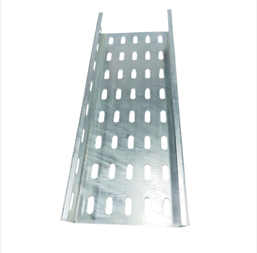 Stainless steel cable tray with holes for heat dissipation cable duct