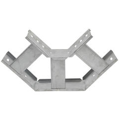 Trough type galvanized bridge horizontal elbow