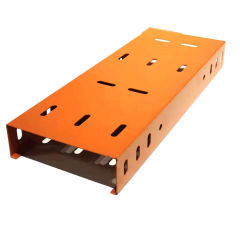 Corrosion-resistant and durable, slotted solid bottom galvanized cable tray